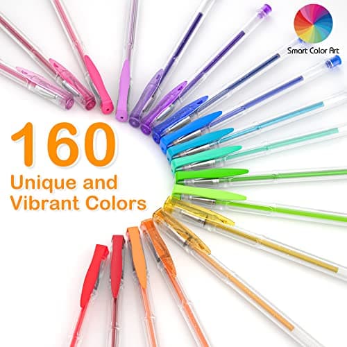 Smart Color Art 100-Color Gel Pens Set with Travel Case thumbnail 3