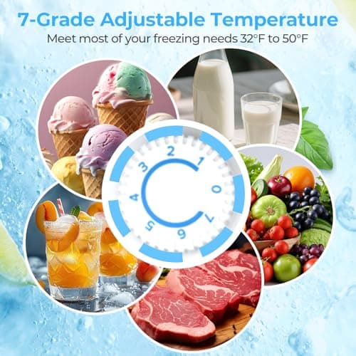 Antarctic Star 3.2 Cu.Ft Mini Fridge with Freezer thumbnail 3