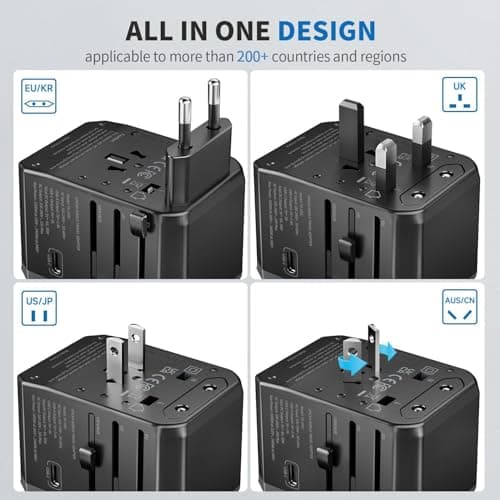EPICKA Universal Travel Adapter TA-105C (3 USB-C + 2 USB-A) thumbnail 2