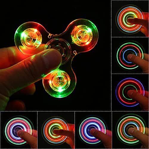 SCIONE 5-Pack LED Light Up Fidget Spinners thumbnail 5