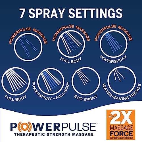 Waterpik PowerPulse Massage Hand Held Shower Head thumbnail 5