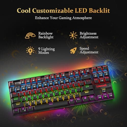 Redragon K552 KUMARA TKL Mechanical Keyboard (Red Switch) thumbnail 2