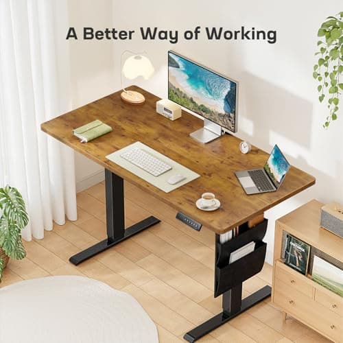 Marsail Electric Standing Desk, 48x24 Inch with Storage Bag thumbnail 3