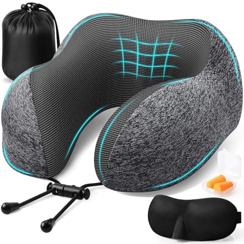 ExploreBliss Travel Pillow, Travel Pillows for Sleeping Airplane