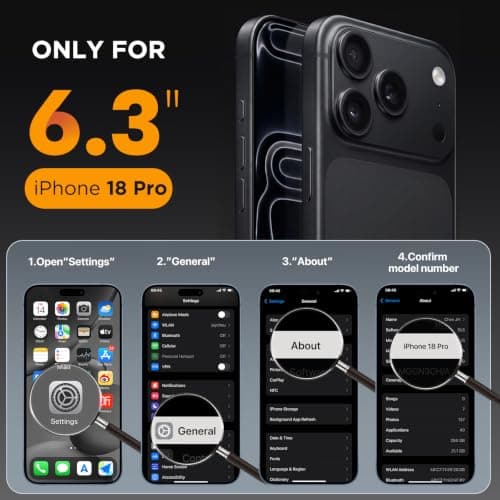 Miracase Magnetic for iPhone 18 Pro Case 6.3" thumbnail 2