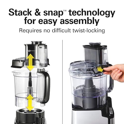 Hamilton Beach Stack & Snap 12-Cup Food Processor (70725A) thumbnail 2