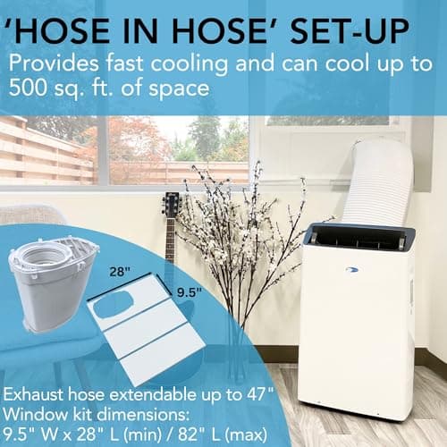 Whynter ARC-1230WN 14,000 BTU NEX Inverter Dual Hose Portable AC thumbnail 5