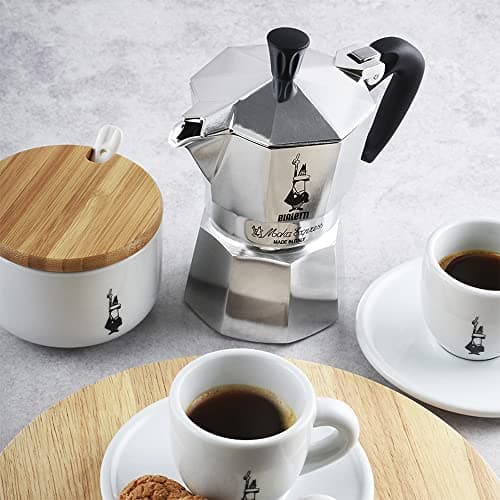 Bialetti Moka Express Iconic Italian Stovetop Espresso Maker (Natural Silver thumbnail 2