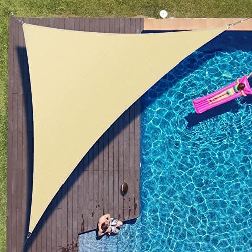 Colourtree 14' x 14' x 20' Right Triangle Sun Shade Sail - image 1