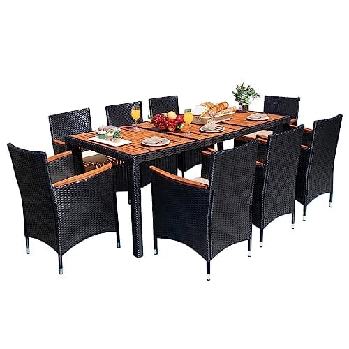 Devoko 9-Piece Patio Dining Set with Umbrella Hole - image 1