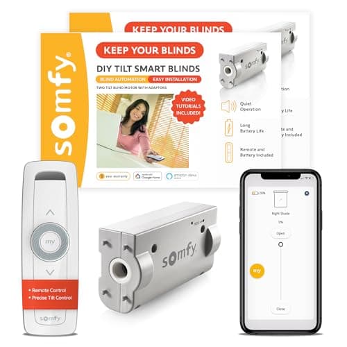 Somfy Clever Tilt Blind Motor Kit 2-Pack — Smart Retrofit Bundle - image 1