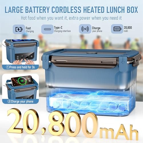 GALOKEO 2026 XL Cordless Electric Lunch Box (6.3-Cup, 20800mAh) thumbnail 3