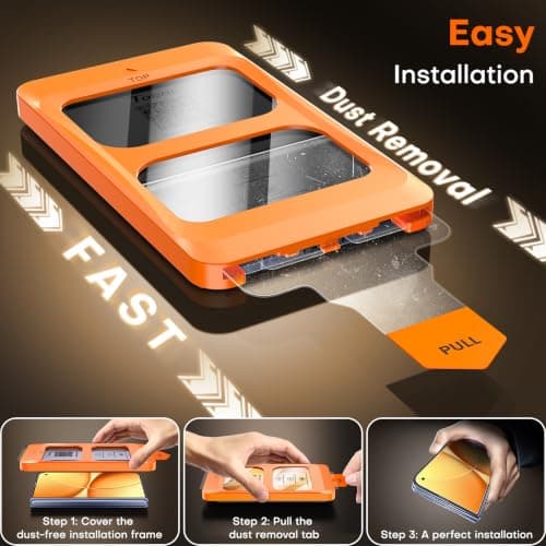 TOCOL for Duo Screen Protector, Easy Installation 18 Ultra HD thumbnail 4