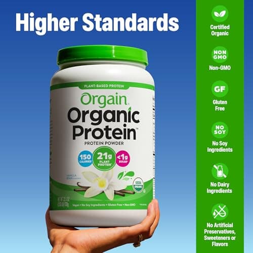 Orgain Organic Plant-Based Protein Powder thumbnail 4
