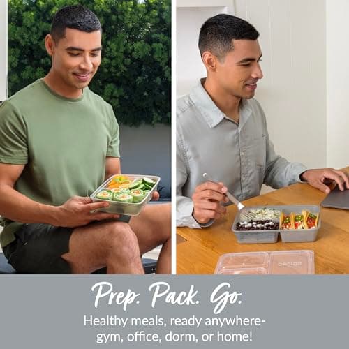 Bentgo Prep 3-Compartment Containers (20-Pack) thumbnail 3