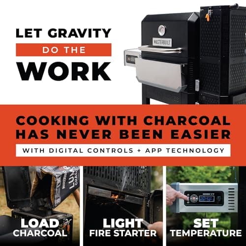 Masterbuilt Gravity Series 800 Digital Charcoal Grill + Smoker thumbnail 4