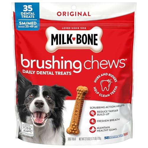 Milk-Bone Original Brushing Chews Daily Dental Dog Treats, Mini (65 ct.) - image 1