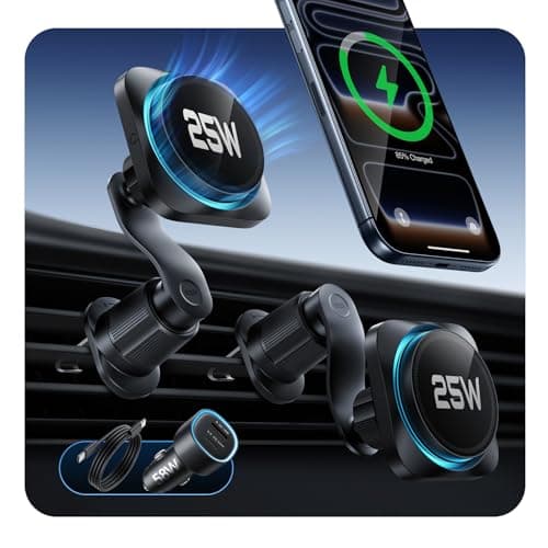 ESR OmniLock Qi2.2 25W MagSafe Car Mount Charger with CryoBoost - image 1