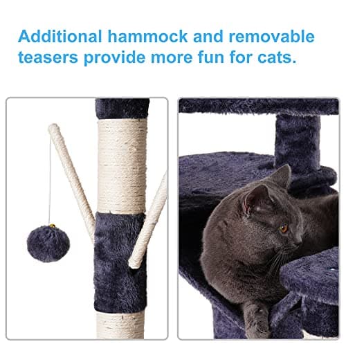 Hey-Brother 65-Inch Extra Large Cat Tree Condo thumbnail 4
