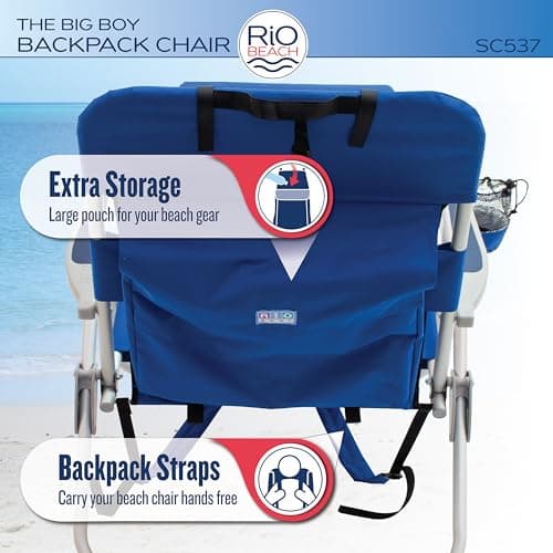 Rio Beach Big Boy 4-Position Backpack Chair thumbnail 3