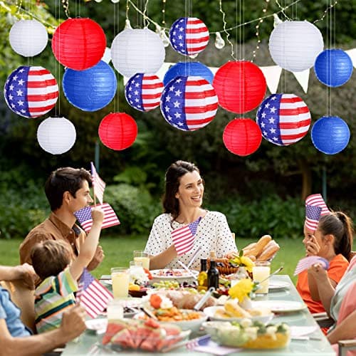 Joiedomi Patriotic Paper Lantern Set thumbnail 5