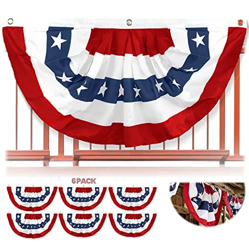 Anley Patriotic Bunting Banner 3-Pack 6 ft - image 1