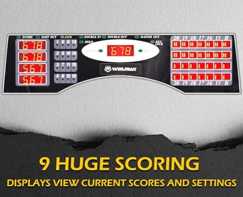 WIN.MAX Electronic Dart Board with Cabinet thumbnail 4