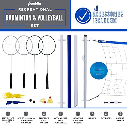 Sport Squad HX40 Badminton and Volleyball Combo Set thumbnail 2