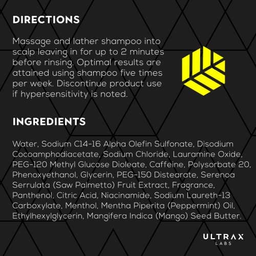 Ultrax Labs Hair Surge Caffeine Hair Growth Shampoo thumbnail 3