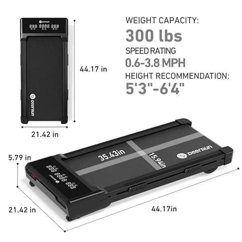 DeerRun Walking Pad with 12% Auto Incline (Z10) thumbnail 2