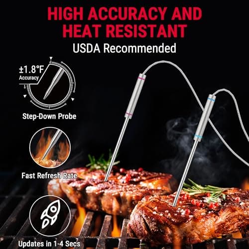 ThermoPro TP829 1000ft Wireless Meat Thermometer with 4 Probes thumbnail 5