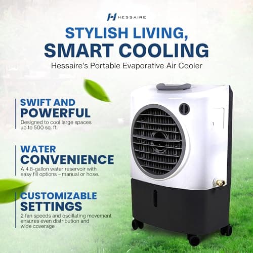 Hessaire MC18M 1,300 CFM Evaporative Air Cooler thumbnail 3