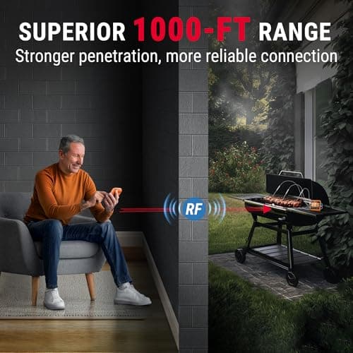 ThermoPro TP829 1000ft Wireless Meat Thermometer with 4 Probes thumbnail 3