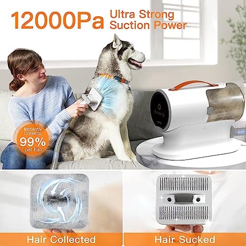 OPOWO Dog Grooming Vacuum Kit (7-in-1) thumbnail 2