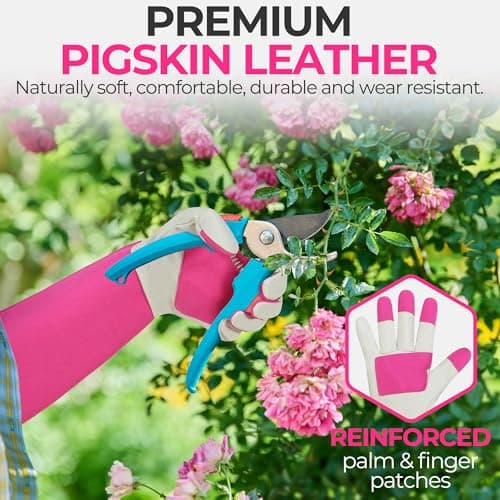 HANDLANDY Rose Pruning Thornproof Gloves with Long Cuffs thumbnail 2