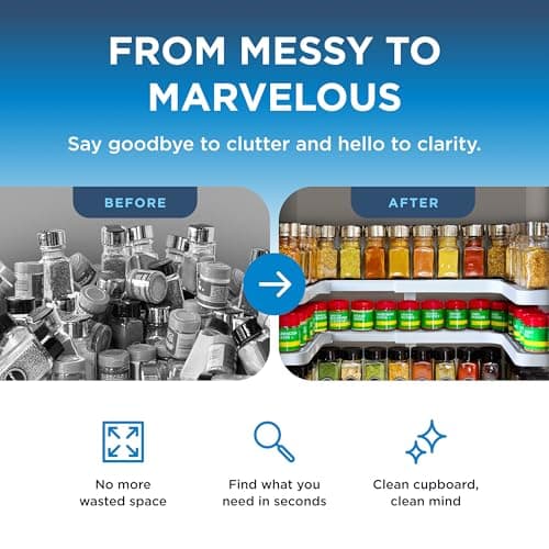 Spicy Shelf 3.0 Expandable 2-Tiered Spice Rack Organizer thumbnail 3