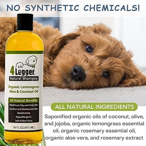4-Legger USDA Certified Organic Dog Shampoo, Lemongrass & Aloe thumbnail 4