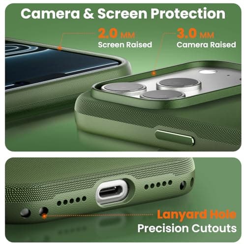 Mkeke for iPhone 18 Pro Case Techwoven Green thumbnail 4