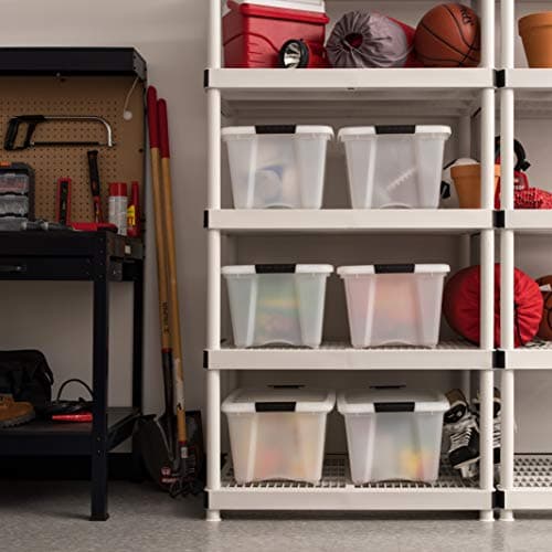 IRIS USA 32 Quart Stackable Storage Bins (6-Pack) thumbnail 3