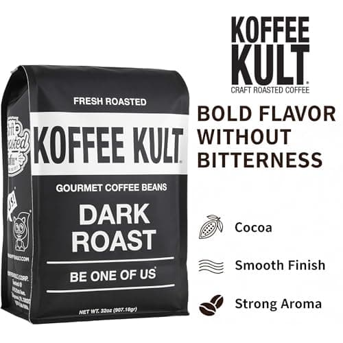 Koffee Kult Dark Roast Whole Bean Coffee, 32 oz thumbnail 2