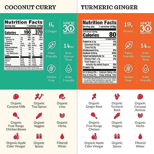 Kettle and Fire Bone Broth Variety Pack, Pack of 6 thumbnail 3