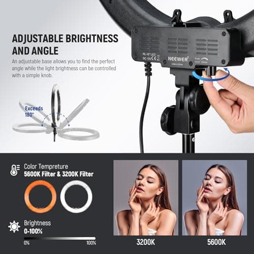 Neewer 18-Inch Ring Light Kit with Stand thumbnail 4