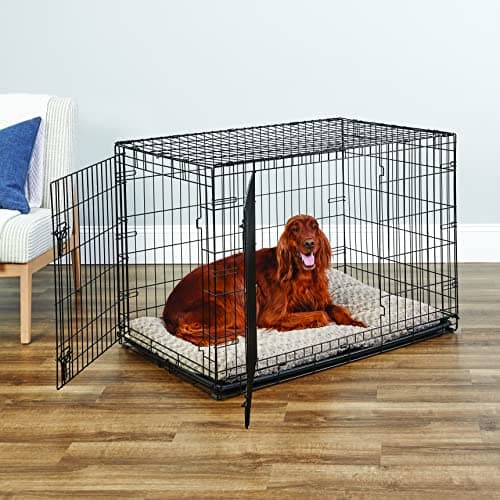 New World Double Door Folding Metal Dog Crate thumbnail 2