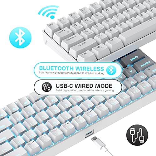 Royal Kludge RK68 Wireless Hot-Swappable Mechanical Keyboard (Brown Switch) thumbnail 2