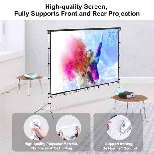 Vamvo 100-inch Outdoor Projector Screen thumbnail 5