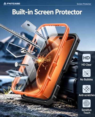 FNTCASE for iPhone 18 Pro Max / 17 Pro Max Case with Kickstand thumbnail 4