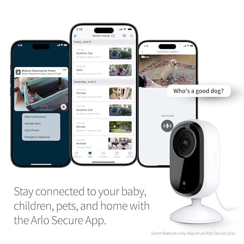 Arlo Essential Indoor Security Camera 2K (2nd Gen) thumbnail 3