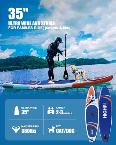 Highpi Inflatable Stand Up Paddle Board 11'x33"x6" thumbnail 4