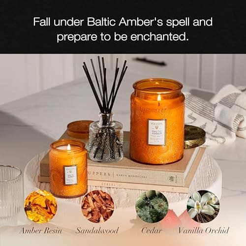 Voluspa Baltic Amber Large Glass Jar Candle (18 oz) thumbnail 4