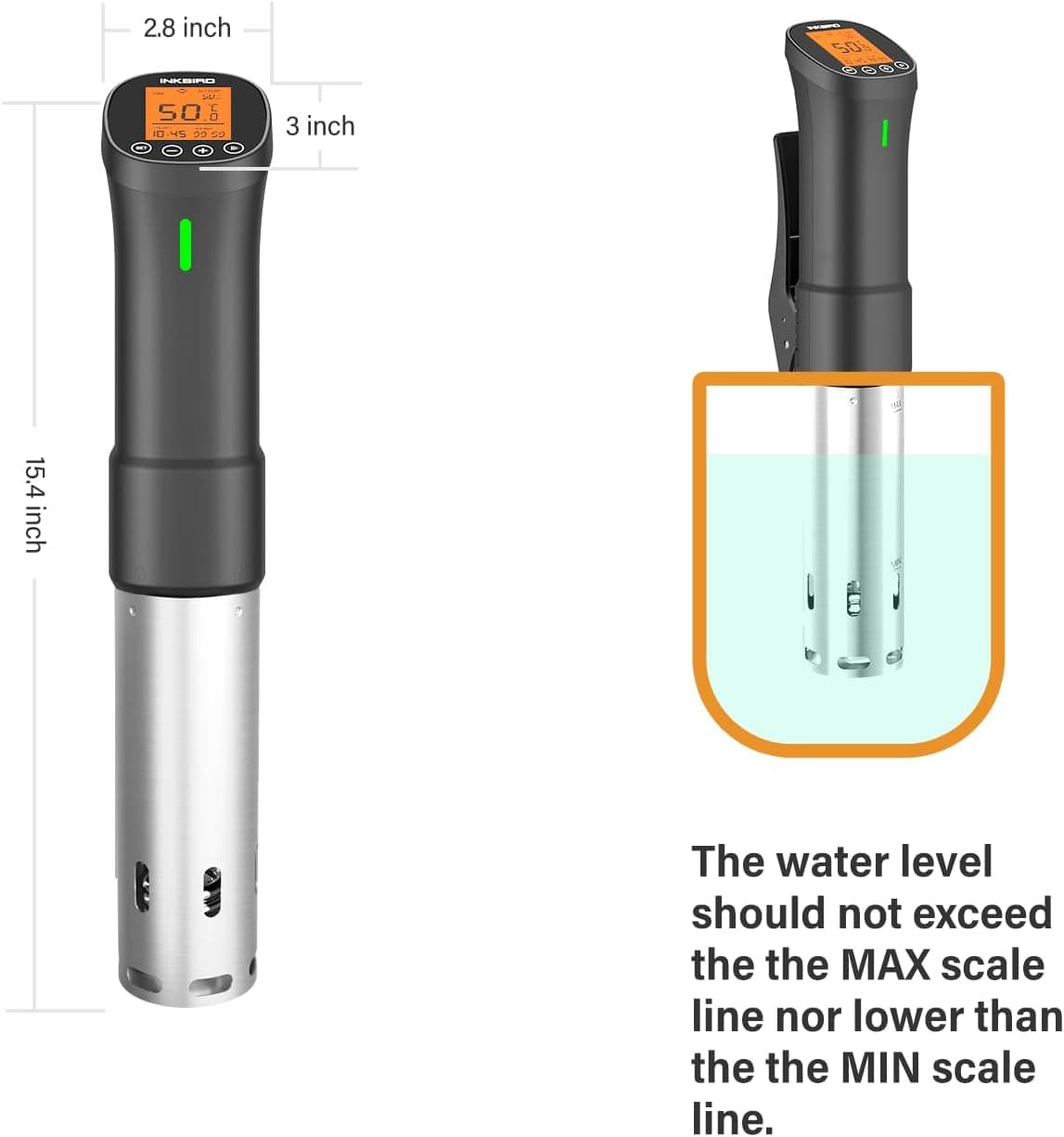 Inkbird WiFi Sous Vide Cooker ISV-200W thumbnail 5